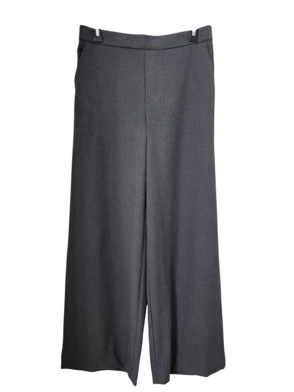 Banana Republic Size 8 Charcoal Heather Gray "Hayden Wide Leg" Pant/Trouser NEW
